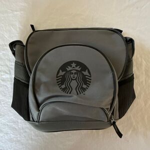 Starbucks | Insulated Lunch Bag | Grey & Black | Adjustable Strap | Multi Pocket